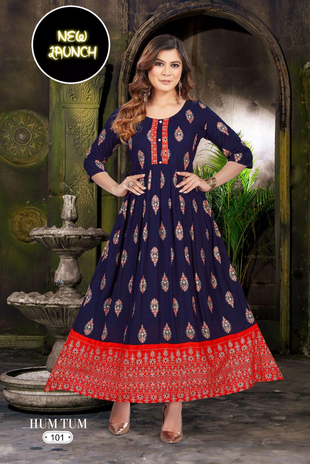 New Hum Tum V 1 Festive Wear Wholesale Anarkali Kurti Catalog
